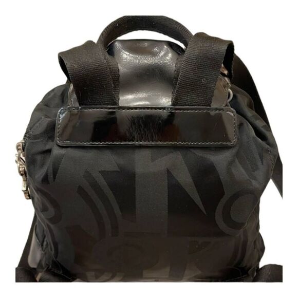 **TRADED** Salvatore Ferragamo EUC Gancini Black Nylon & Leather Mini Backpack - Picture 5 of 10